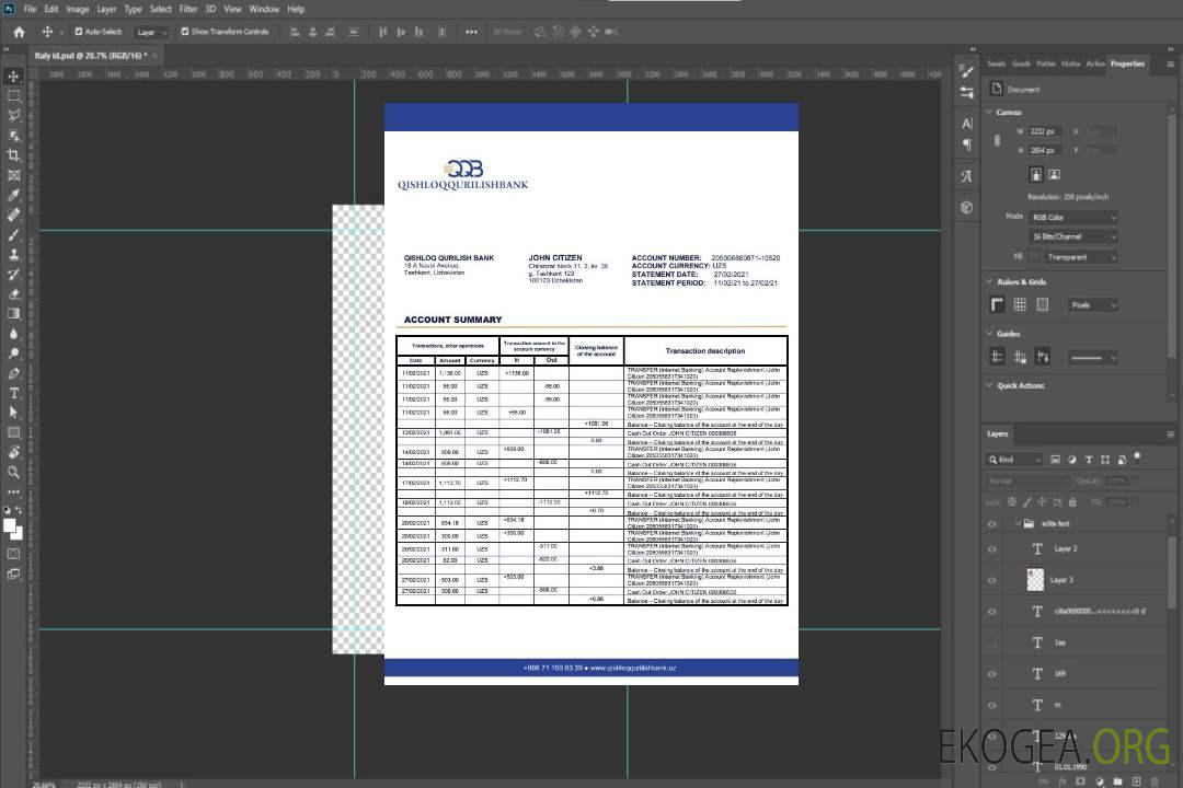 Ouzbékistan Qishloq Qurilish Bank template